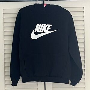 Nike Youth Girl’s Black Hoodie with White Logo